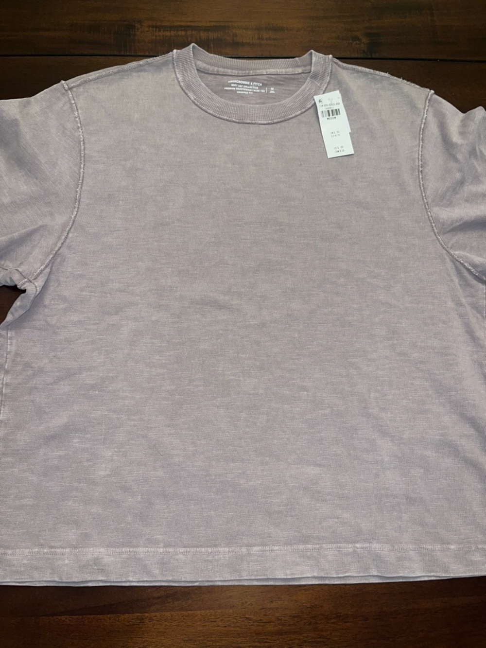 Abercrombie Slub Tee Cropped Fit